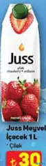 JUSS MEYVELİ İÇECEK ÇİLEK 1 L